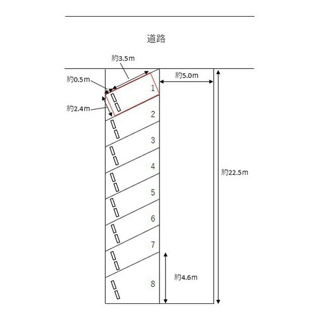 岐阜市北一色２丁目の駐車場の間取り