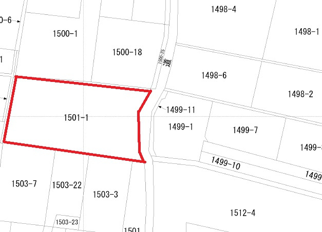 【土地図】 | 磐田市見付　住宅用地