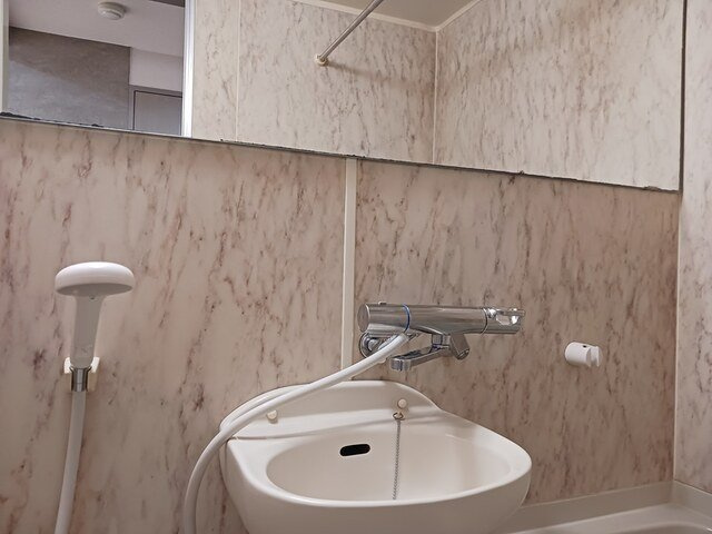 ツインパレスさくら台Ｎｏｒｔｈの洗面所|ゆったりとスペースのある洗面所