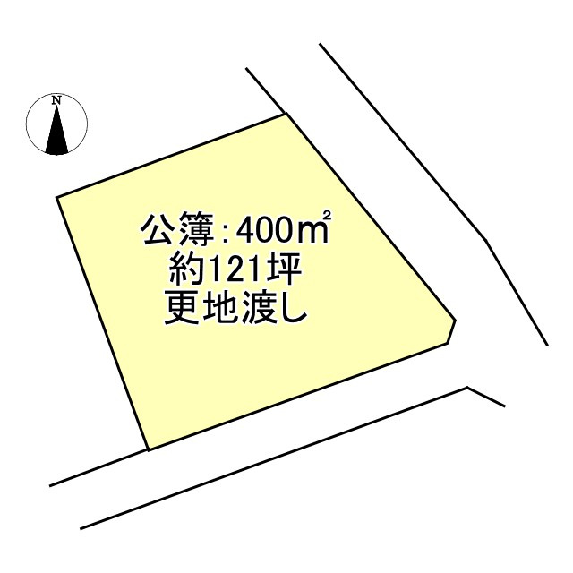 西条市飯岡2279番5　売土地の土地図|土地価格1210万円、土地面積公簿400㎡