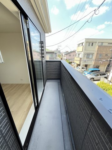 【バルコニー】 | 大野城市大城3丁目第9　2号棟（全2棟）【仲介手数料無料・0円】 | 現地写真。
