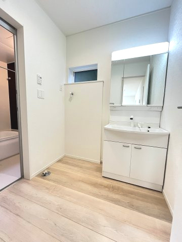 【洗面所】 | 大野城市大城3丁目第9　2号棟（全2棟）【仲介手数料無料・0円】 | 現地写真。