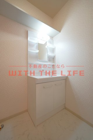 グリーンライフ長門石【キャッシュバック対象物件】の独立洗面台|独立洗面化粧台が付いています