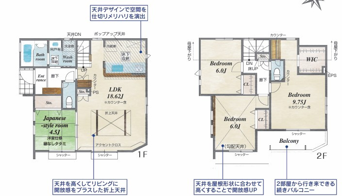 日野市栄町４丁目の新築一戸建の間取り