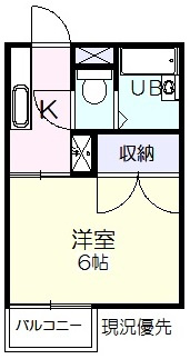 コーポＯの間取り