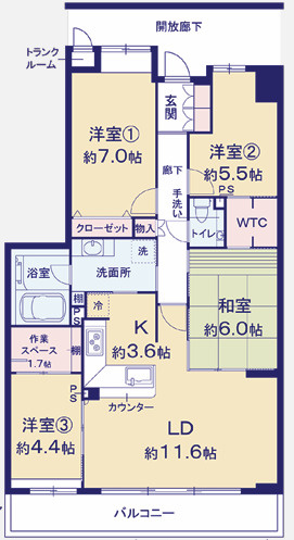 トキアスの間取り