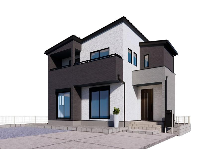 古河市女沼　新築戸建8の外観パース