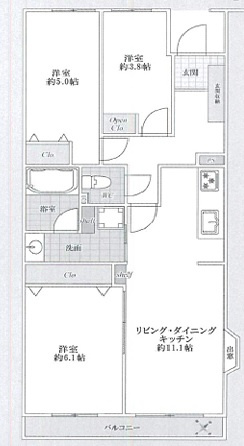 【間取り】 | リーベスト松戸Ⅱ
