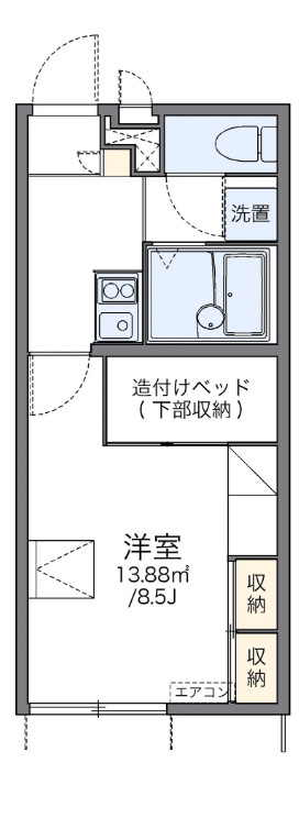 レオパレス甲田の間取り