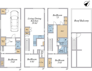 【間取り】 | ご自宅から現地まで、当社スタッフがお車にて、「お迎え・お送り」をしております。是非お気軽にお問合せくださいませ♪