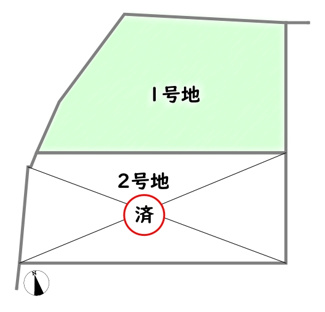【区画図】 | 右京区山ノ内荒木町　建築条件なし