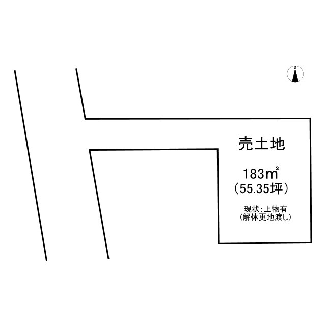 神宮西2丁目の土地図