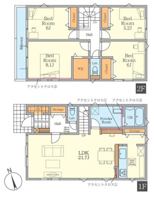 【区画図】 | 藤沢市高倉6期 新築戸建 全3棟