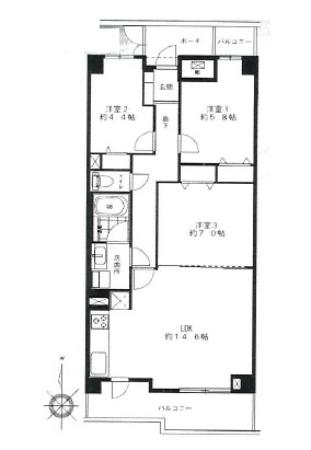 【間取り】 | 東建ニューハイツ戸塚