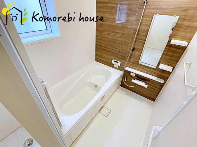 上尾市二ツ宮　3期　新築一戸建て　ブルーミングガーデン　04の浴室|10/9　撮影済み