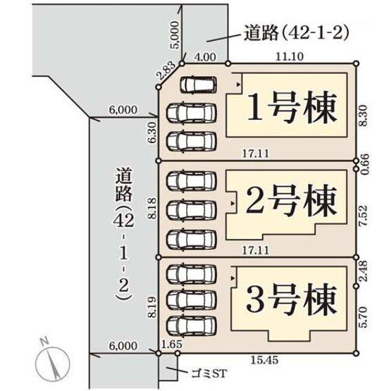 【区画図】 | 姫路市継7期（全3棟）2号棟 | 2号棟です。