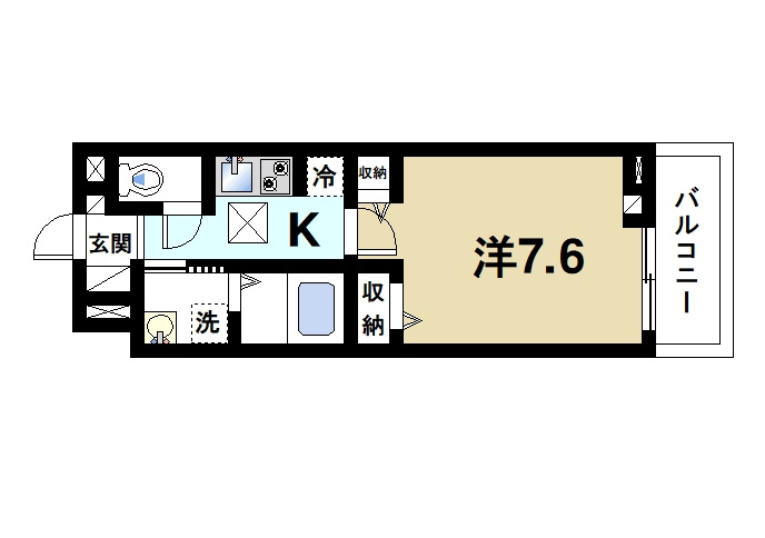 リエゾン学園前の間取り