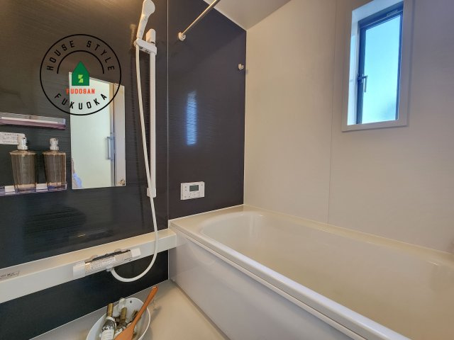 福岡市西区今宿町第2-2棟(1号棟)の浴室|浴室は一日の疲れを癒す場所だから、家族みんながゆったりできる快適設計。追い炊き機能付きオートバス。安定した温度で、いつでも快適に入浴できます。