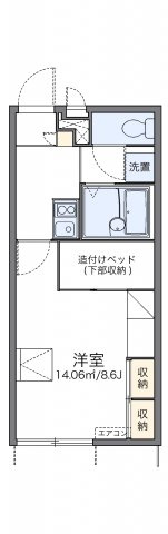 レオパレスノースアイランドⅢの間取り