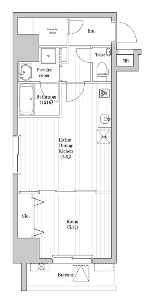 アーバンパーク三ノ輪Ⅱの間取り