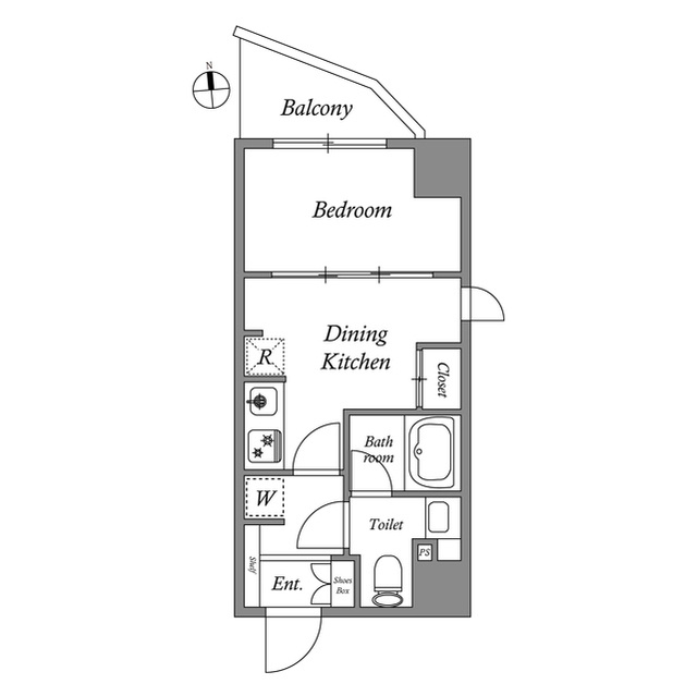 クオリタス門前仲町の間取り