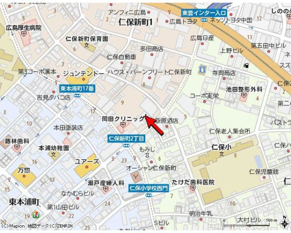 プライムコートKの地図