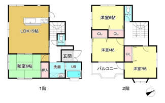 【間取り】 | 大津市木の岡町45-30　中古戸建