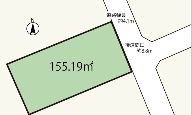 広島市佐伯区美の里２丁目　土地(JS)の土地図