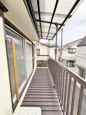 稲川貸家のバルコニー