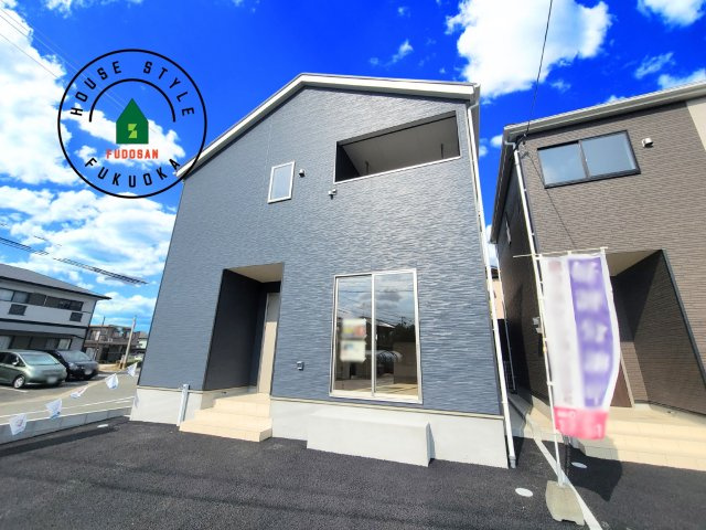 糟屋郡須恵町新原第4-2棟（2号棟）の外観|デザイン性のある外観です。