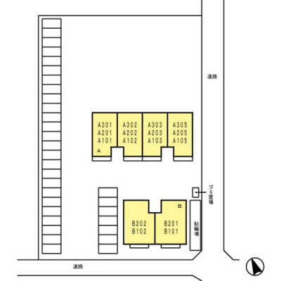 【区画図】 | グリーンレジデンス B棟