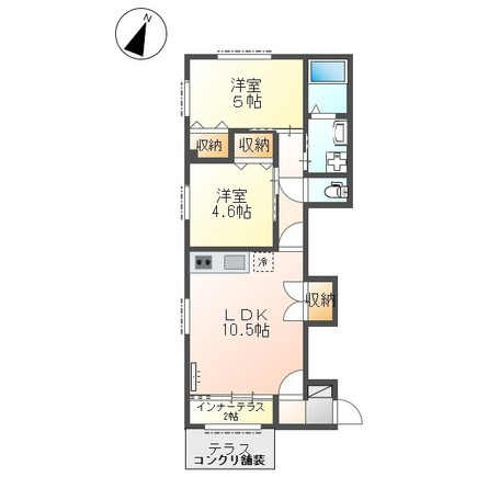 【間取り】 | パレス北野