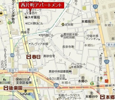 【地図】 | 西片町アパートメント