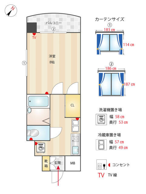 ボンリッシュ21の間取り