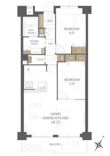 【間取り】セントポリア生駒Ｂ棟 
