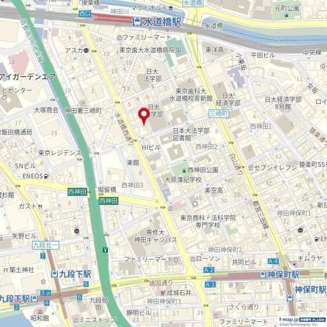 ＧＲＡＮＳＩＴＥ千代田水道橋の地図