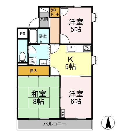 アミーまついの間取り