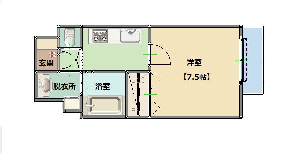 SBハイム桜坂の間取り