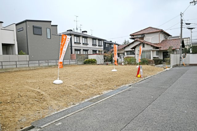 箕面市桜井1丁目建築条件無売土地の外観|現地で撮影した土地写真です。