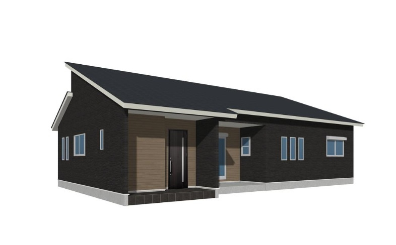 【新築戸建】第1吉岡町漆原の外観パース|2号棟パース