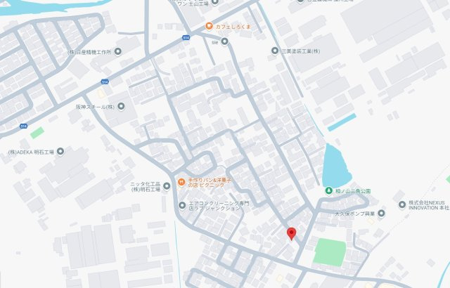 加古郡稲美町六分一　新築の地図
