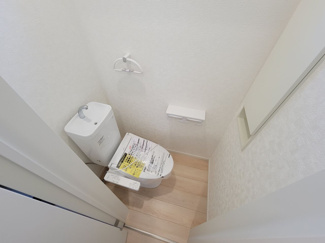 【トイレ】 | 南アルプス市在家塚 新築全2棟 1号棟 カースペース並列3台 | ウォシュレット付きトイレ