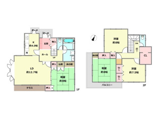 川西市大和西１丁目中古戸建の間取り