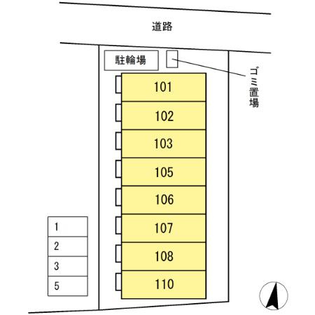 ボナールハウス新川の区画図