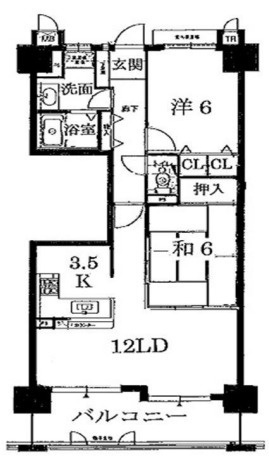 エバーランドシティ新泉北八番館の間取り