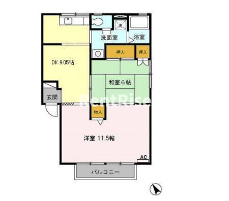 セジュールマエダ Ⅰの間取り