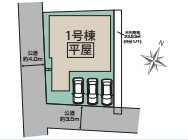 さいたま市見沼区笹丸　新築一戸建て　大宮east hill　01の区画図|1号棟