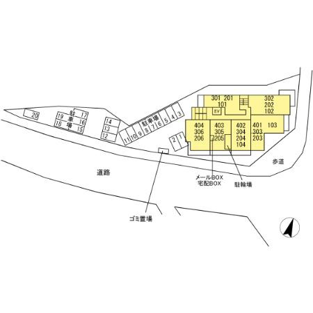 プライム フォレスト 百合ヶ丘の駐車場