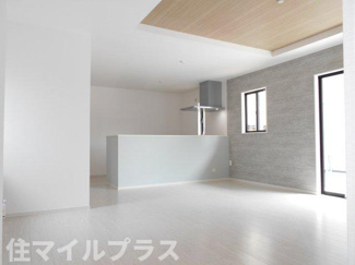 【居間・リビング】 | 郡山市静町新築一戸建て2棟 | おしゃれなリビングです