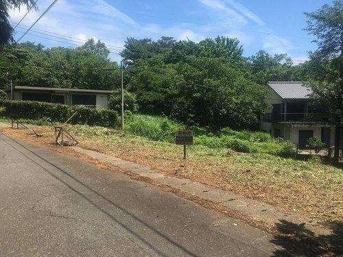 【外観】 | 大室高原別荘地　売地 | 現地西側道路より